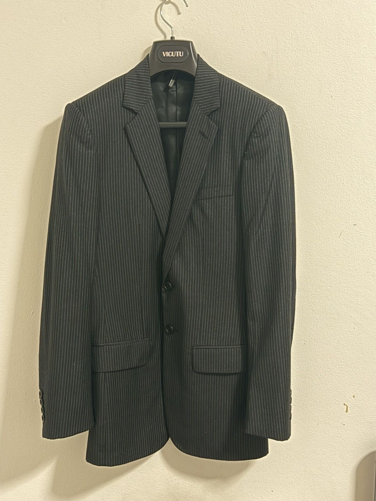 Dior Diorhomme 07AW“Navigate” Silver line suit Size 46S - 1 Thumbnail