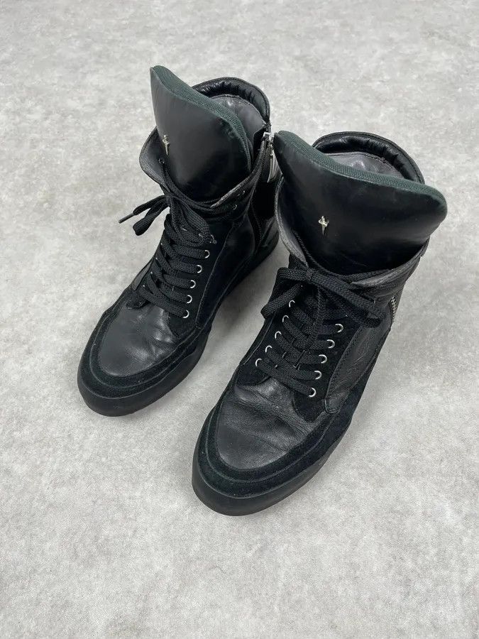 Vintage Cesare Paciotti Black Leather Zip Ankle Boots Size US 8 / IT 38 - 5 Thumbnail