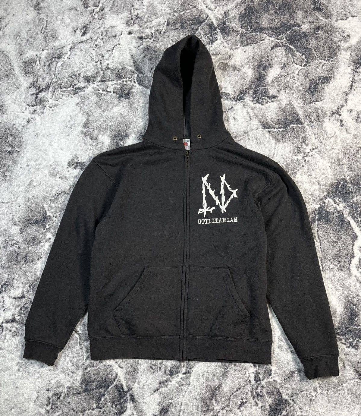 Other Utilitarian Death Zip Hoodie Graphic Punk Sweatshirt M Size US M / EU 48-50 / 2 - 2 Thumbnail