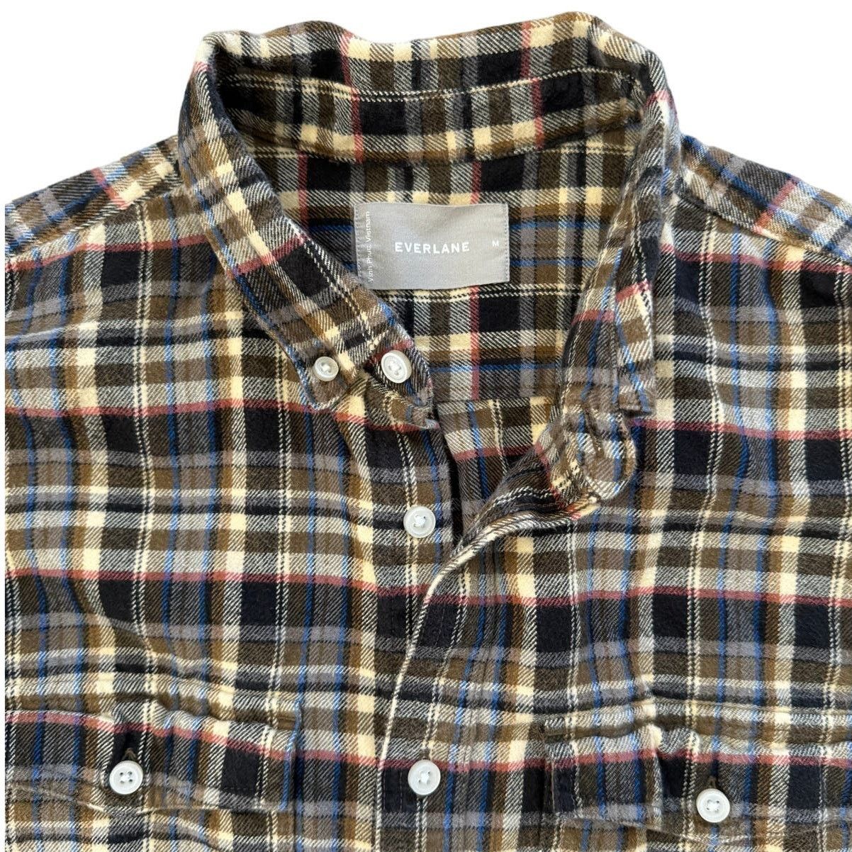 Everlane Everlane Plaid Button Down Preppy Casual Flannel Shirt Size US M / EU 48-50 / 2 - 2 Thumbnail