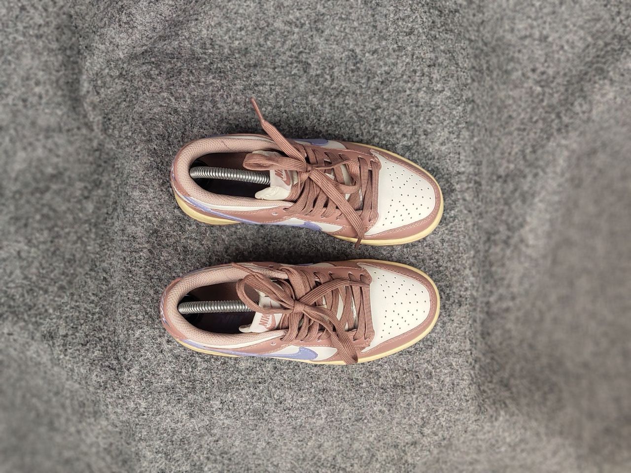 Nike Nike Dunk Low Pink Oxford Purple White Sneaker Vintage Style Size US 5.5 / IT 35.5 - 7 Thumbnail