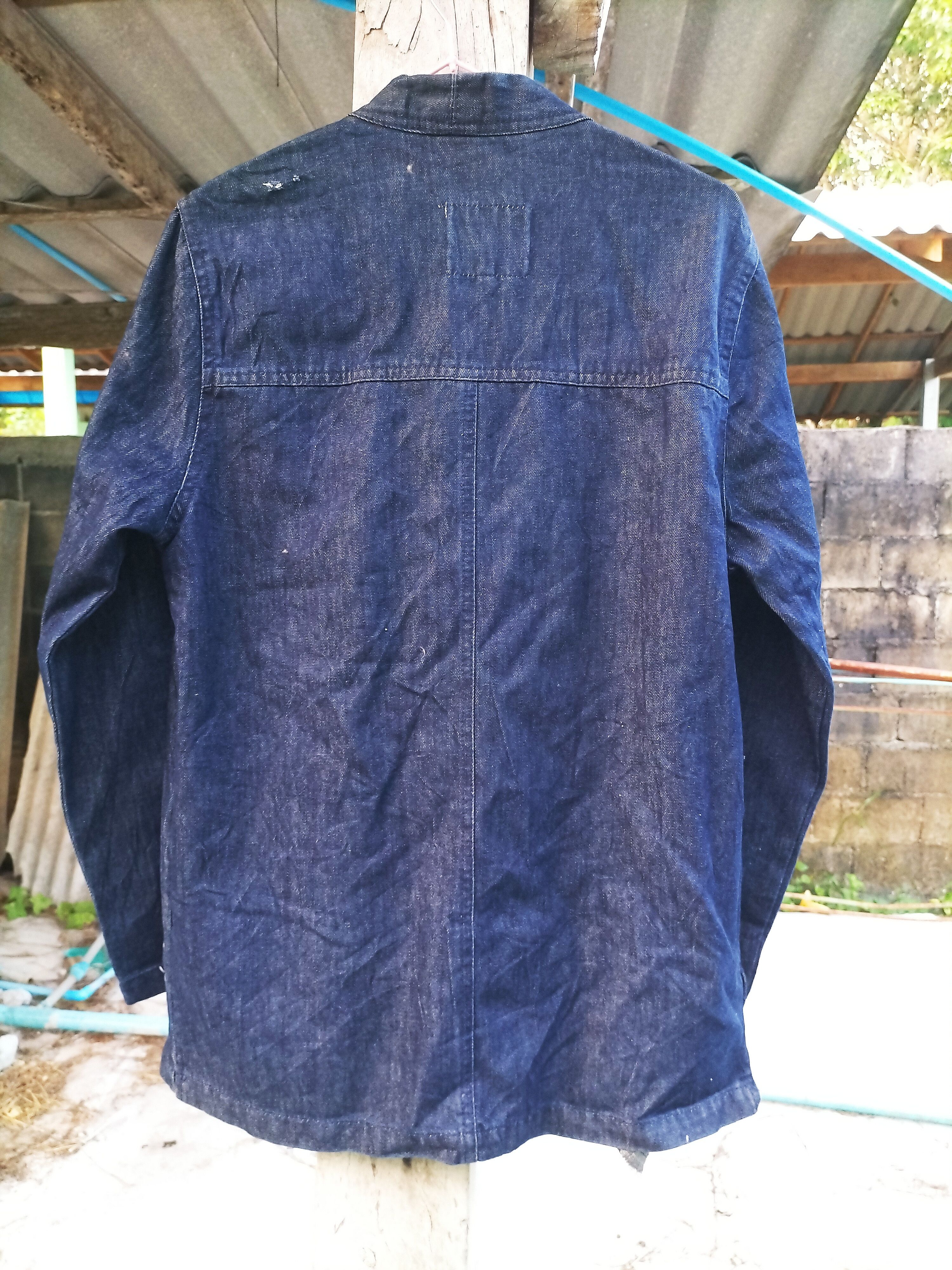 Japanese Brand Vintage Mr. DT Denim Yukata Navy Fashion Workwear Bluenavy Size US M / EU 48-50 / 2 - 7 Thumbnail