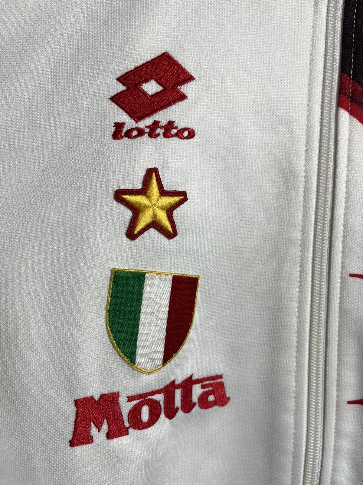 Lotto Sport RARE 1993 1994 AC Milan Lotto Track Jacket Italia Training Size US L / EU 52-54 / 3 - 5 Thumbnail