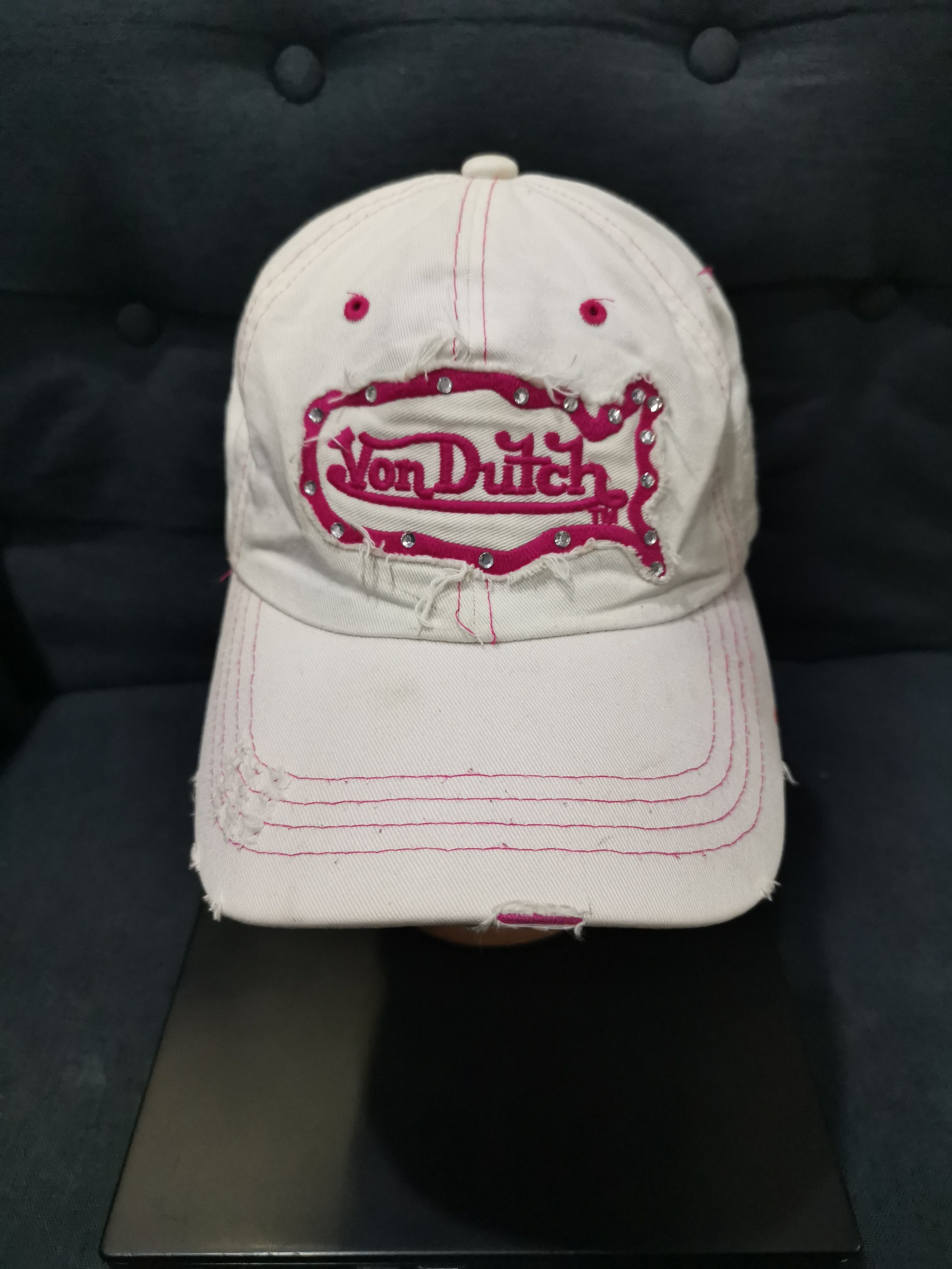 Vintage × Von Dutch Vintage Von Dutch Hats Distressed Design - Embroidery Size ONE SIZE - 1 Thumbnail