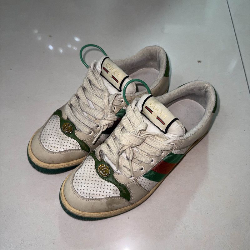 Gucci Screener Leather Low-Top Sneakers for Men