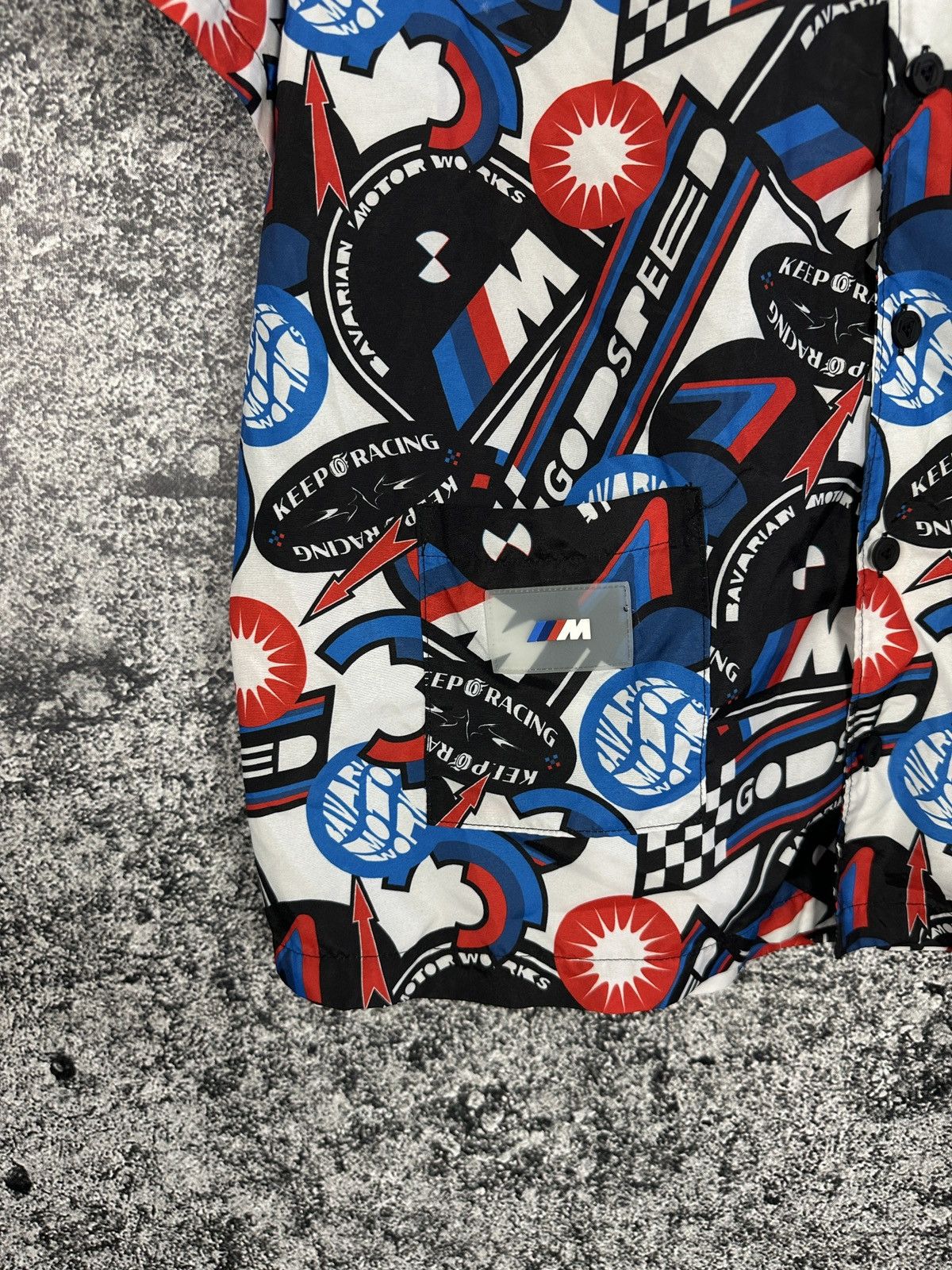 BMW × Puma BMW M Motorsport Puma Short Sleeve Racing Shirt Button Up Size US S / EU 44-46 / 1 - 5 Thumbnail