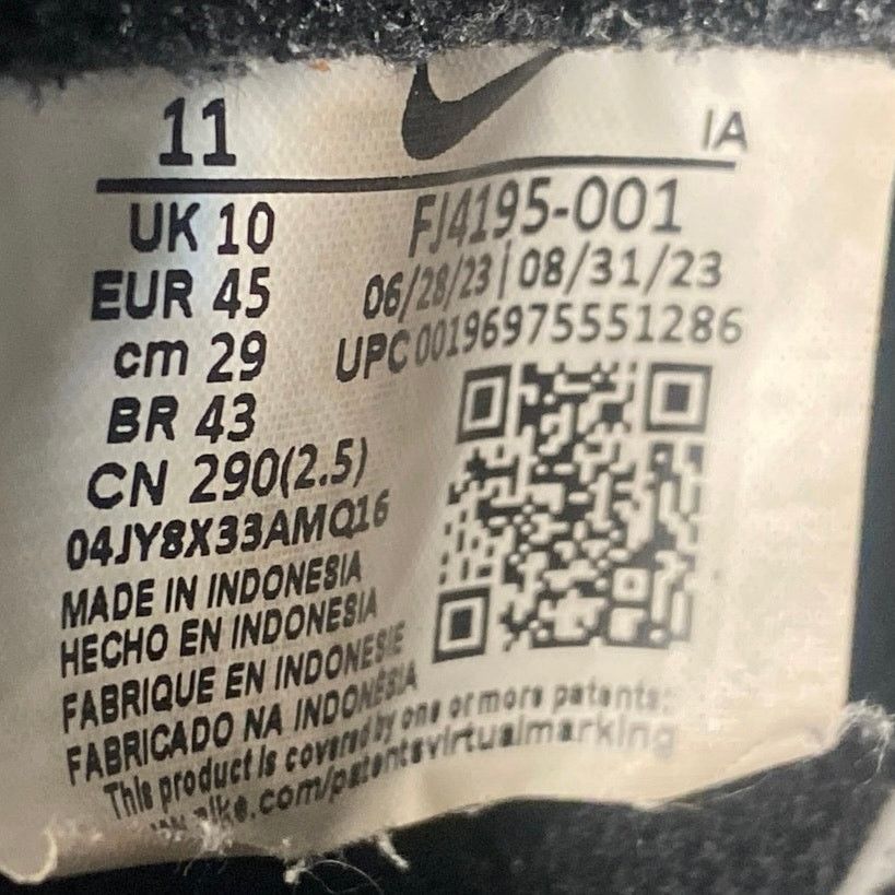 Nike Nike Waffle Debut Black/Off Noir/White FJ4195-001 US 11 men Size US 11 / EU 44 - 8 Thumbnail