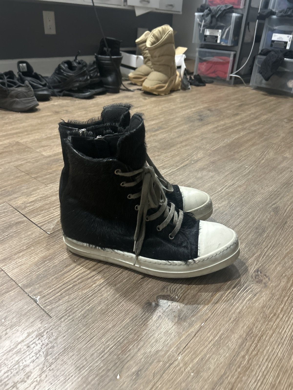 Rick Owens Rick Owen Fur Pony Ramones | Grailed