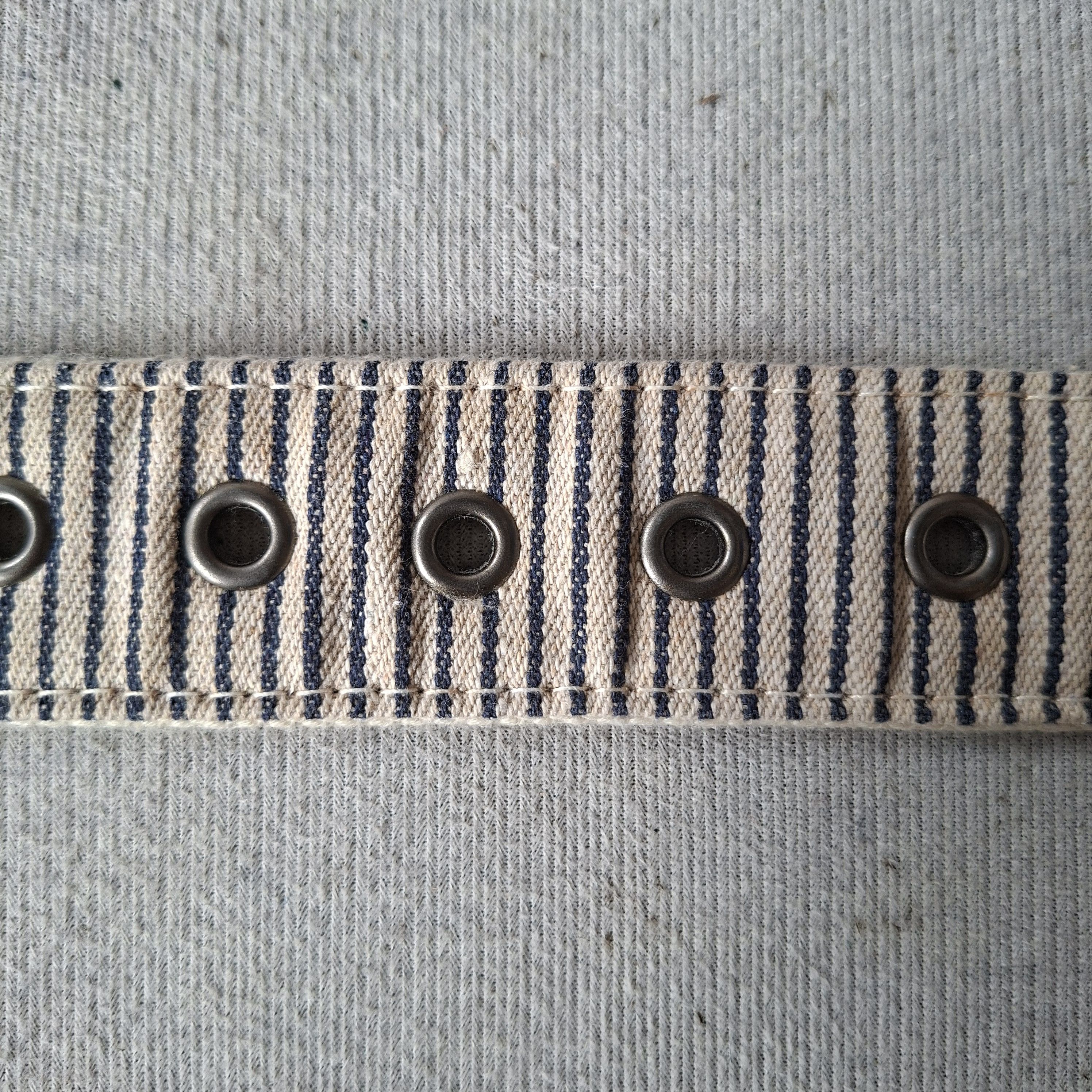Porter 💥 HT.works union made stripes hole ring canvas belt Size ONE SIZE - 6 Thumbnail