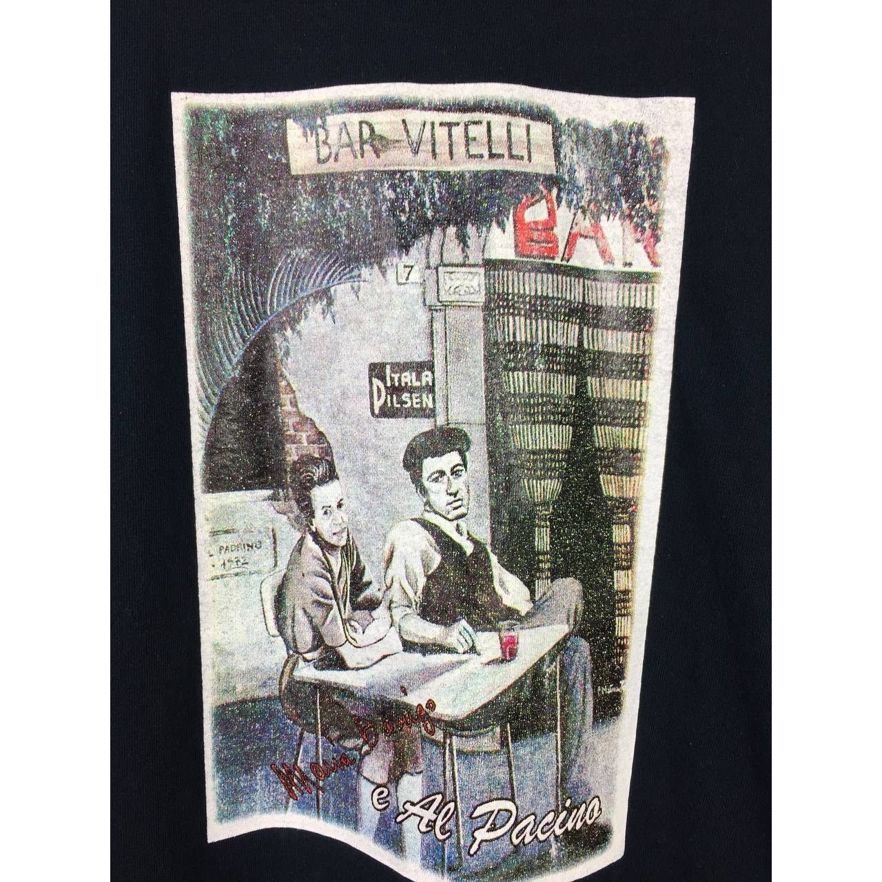 Vintage Al Pacino Maria D'Arrigo Bar Vitelli The Godfather Movie Tee Size US M / EU 48-50 / 2 - 6 Thumbnail