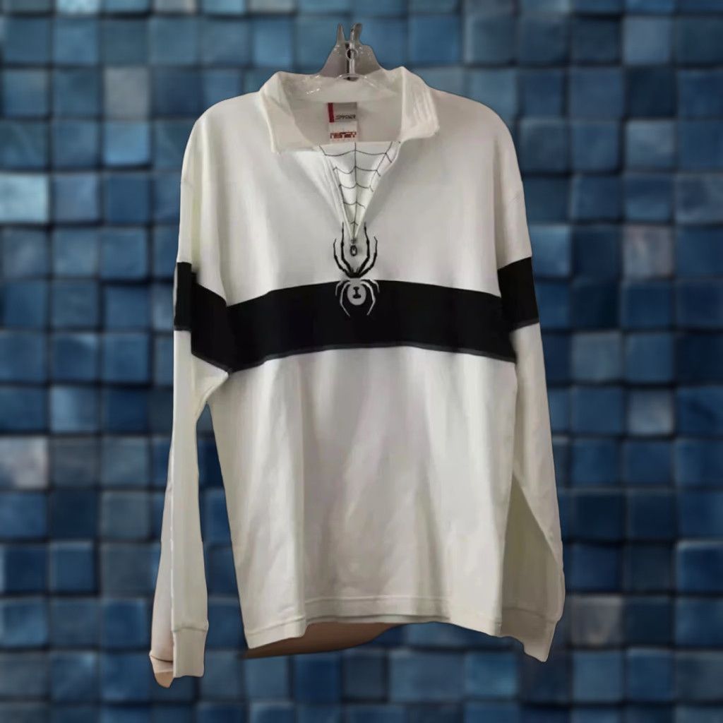 Spyder Spyder Men's Sweater Pullover 1/4 ZipUp Striped White & Black Size Small NWT NEW Size US S / EU 44-46 / 1 - 1 Thumbnail
