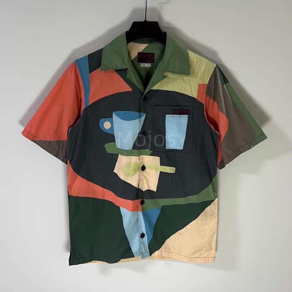 Prada Coffee Painting Shirt-2508