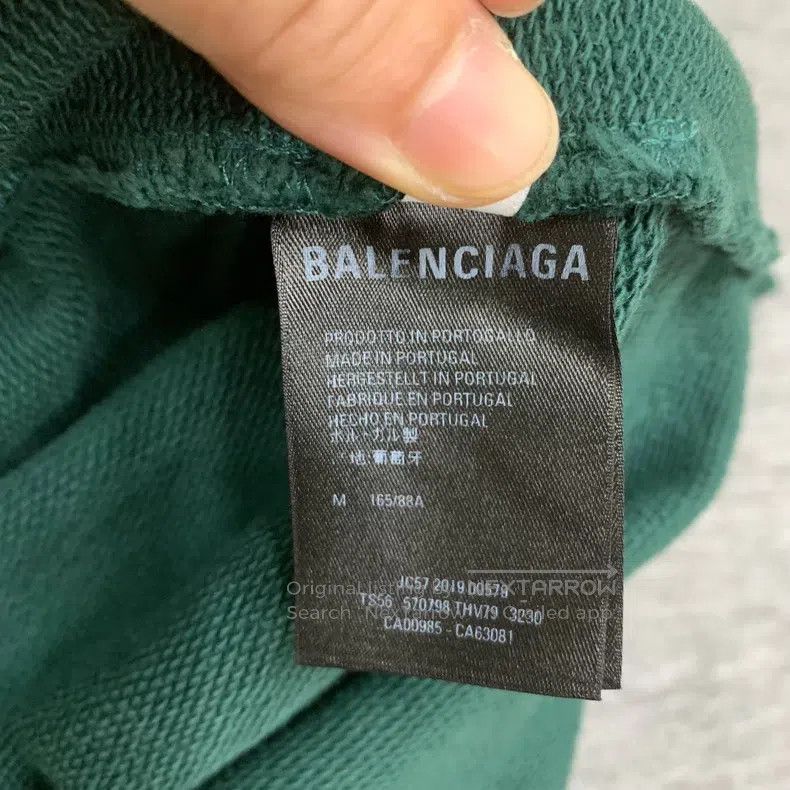 Balenciaga Balenciaga Green Back Logo Hoodie Sweatshirt Size US M / EU 48-50 / 2 - 5 Thumbnail