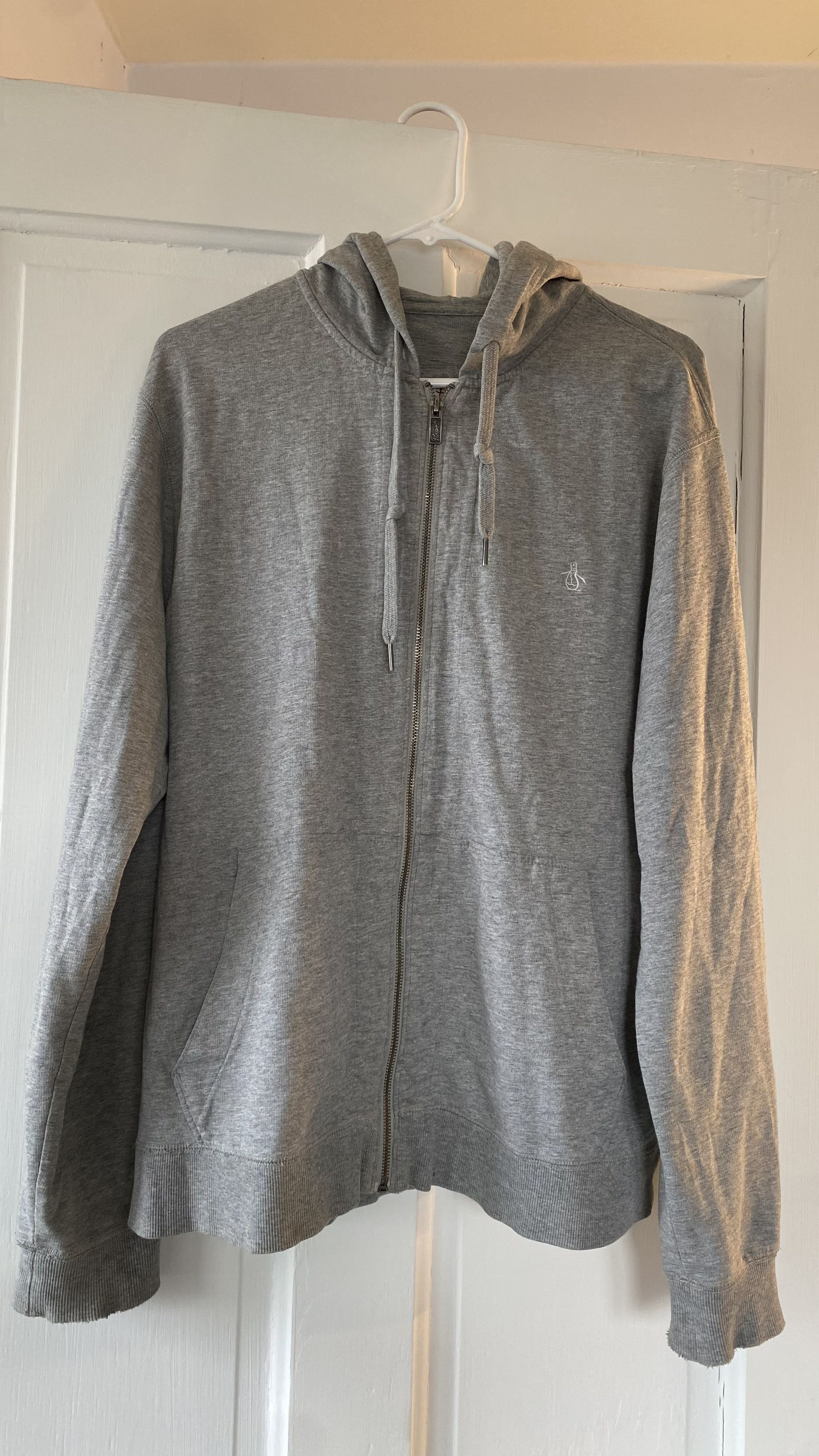 Original Penguin Original Penguin by Musingwear Gray Zip Hoodie Size US XL / EU 56 / 4 - 3 Thumbnail