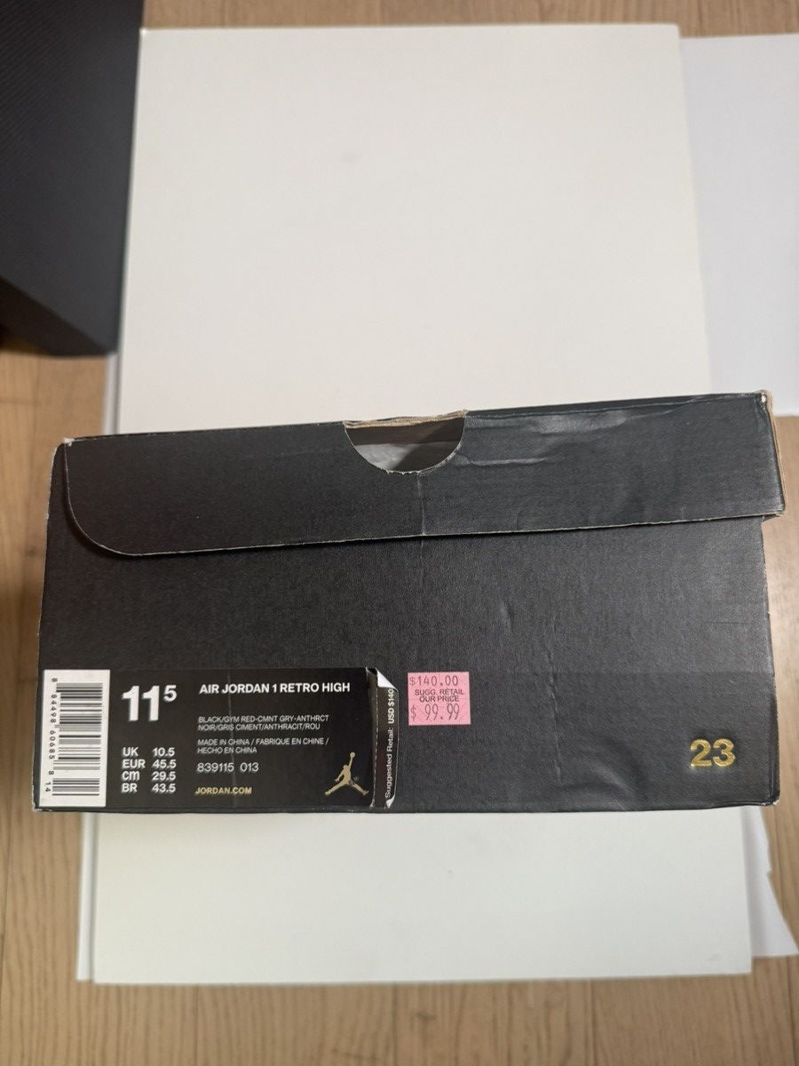 Jordan Brand Jordan 1 High - Black/Elephant Size US 11.5 / EU 44-45 - 8 Thumbnail