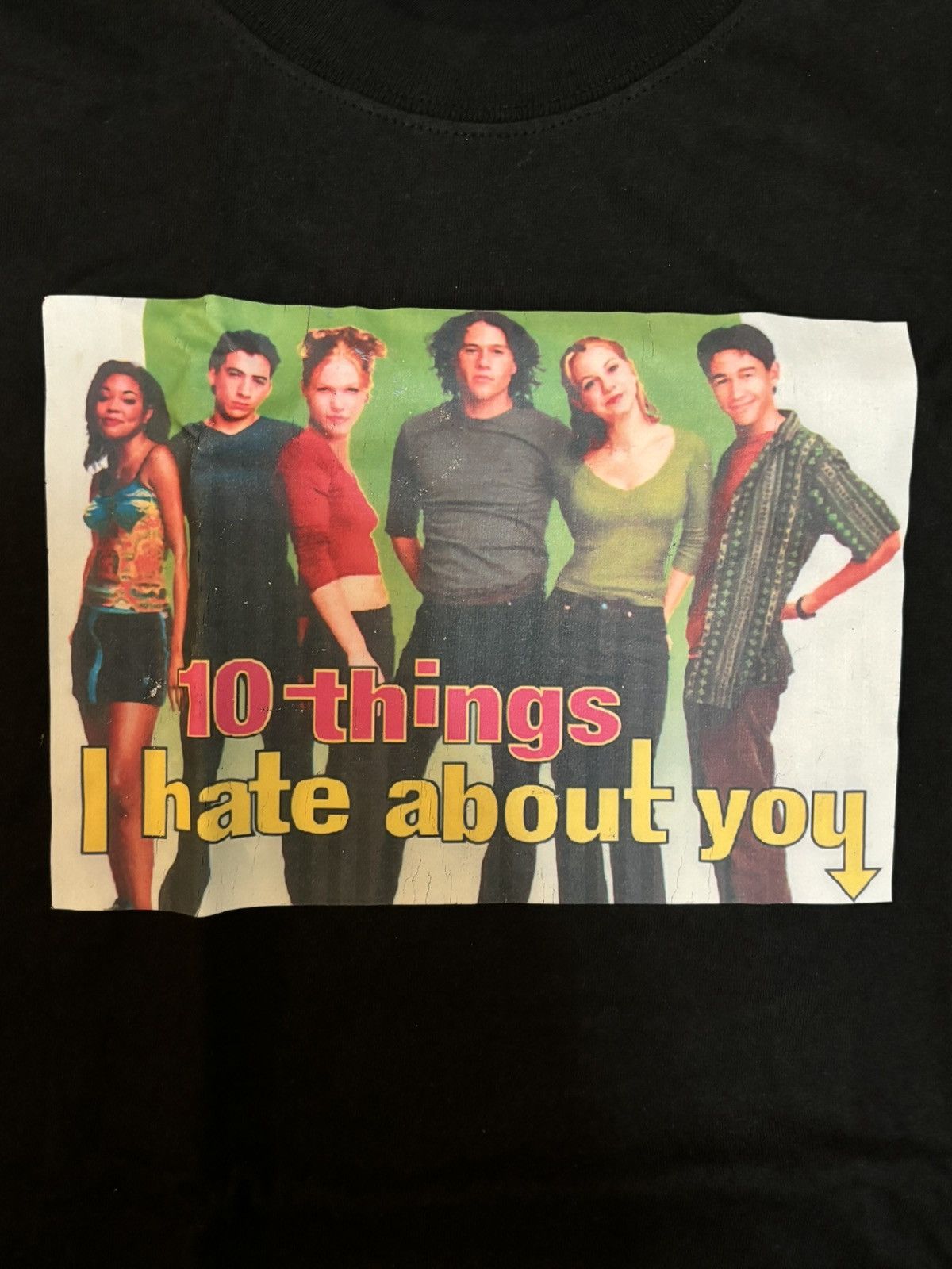 Vintage Rare Vintage 10 Things I Hate About You Heath Ledger Movie T Size US XL / EU 56 / 4 - 7 Thumbnail