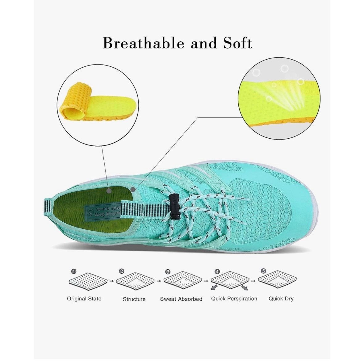 The Unbranded Brand Mens Womens Water Shoes Sports Quick Dry Surf Aqua XL Size US 10 / IT 40 - 3 Thumbnail