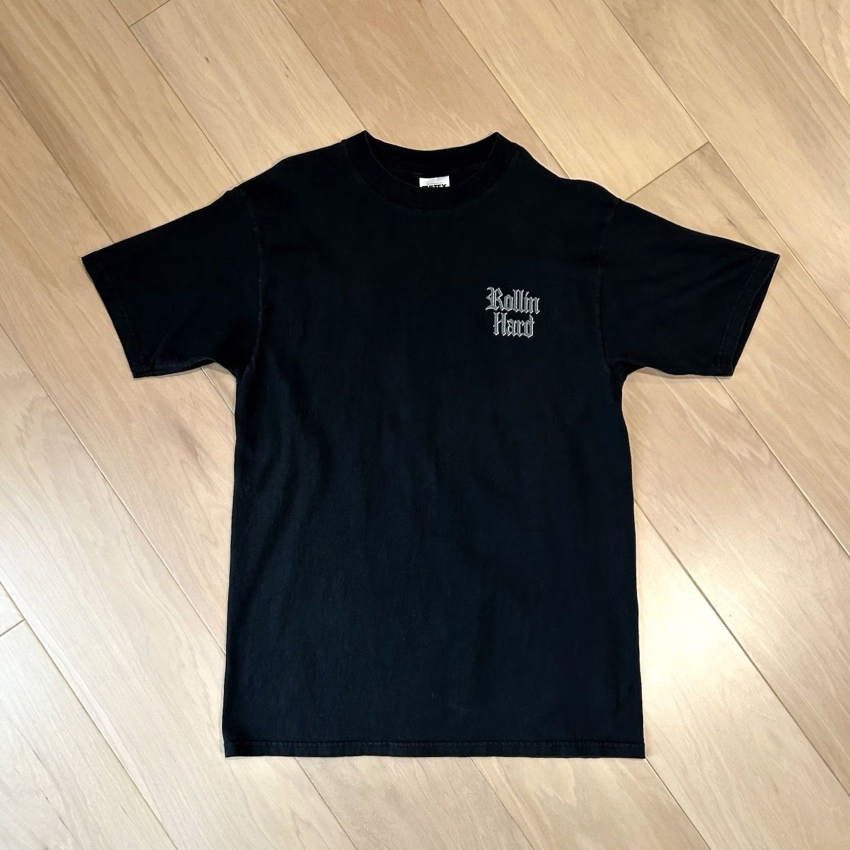 Vintage VINTAGE Rollin Hard Play Now Pay Later Tee Black T-Shirt Short Sleeve Size L Mens Graphic Print 90s California"} Size US L / EU 52-54 / 3 - 3 Thumbnail