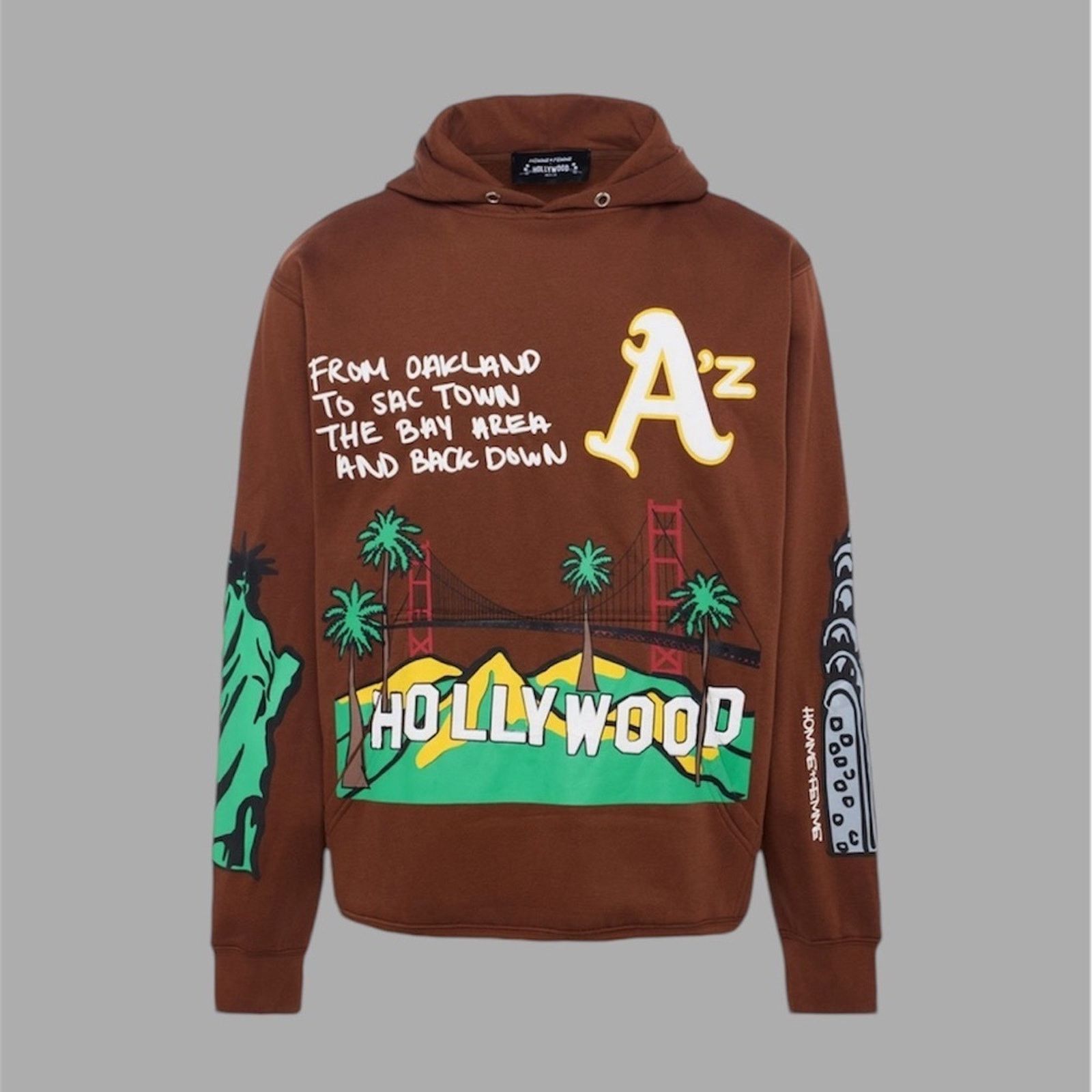 Homme + Femme La HOMME FEMME CALI TO NYC HOODIE CHOCOLATE Size US L / EU 52-54 / 3 - 1 Thumbnail