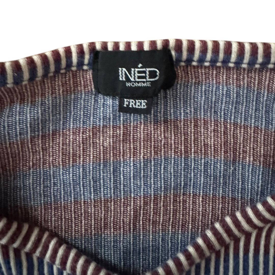 Yohji Yamamoto INÉD Homme (by Yohji) Striped Ribbed Knit Long Sleeve Size US M / EU 48-50 / 2 - 2 Thumbnail