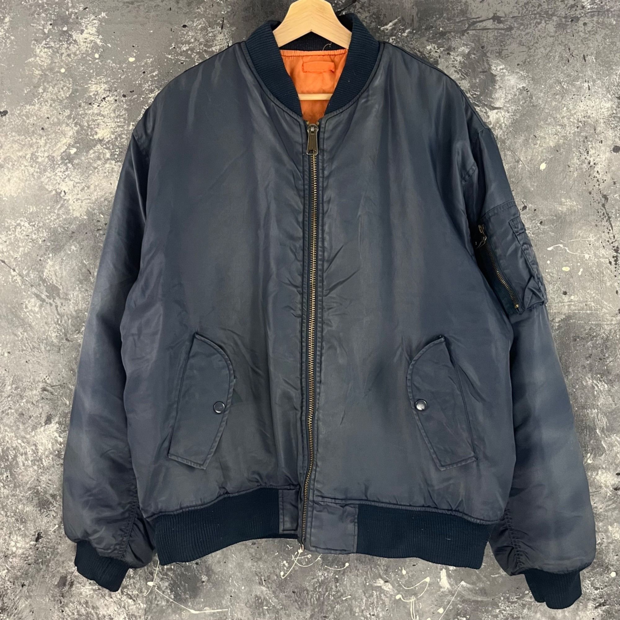 Vintage Vintage 80’s Reversible Military bomber Size US L / EU 52-54 / 3 - 1 Thumbnail