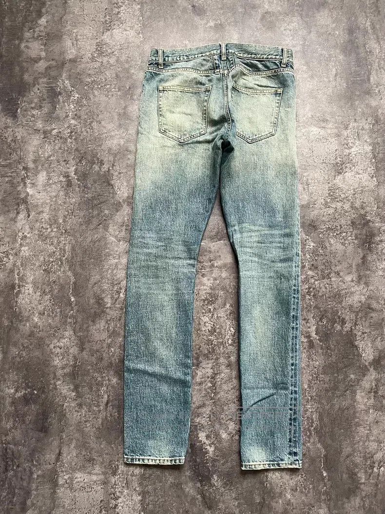 Saint Laurent Paris Saint Laurent Paris Yellow Mud Washed Cut-Out Destroyed De Size US 32 / EU 48 - 8 Thumbnail
