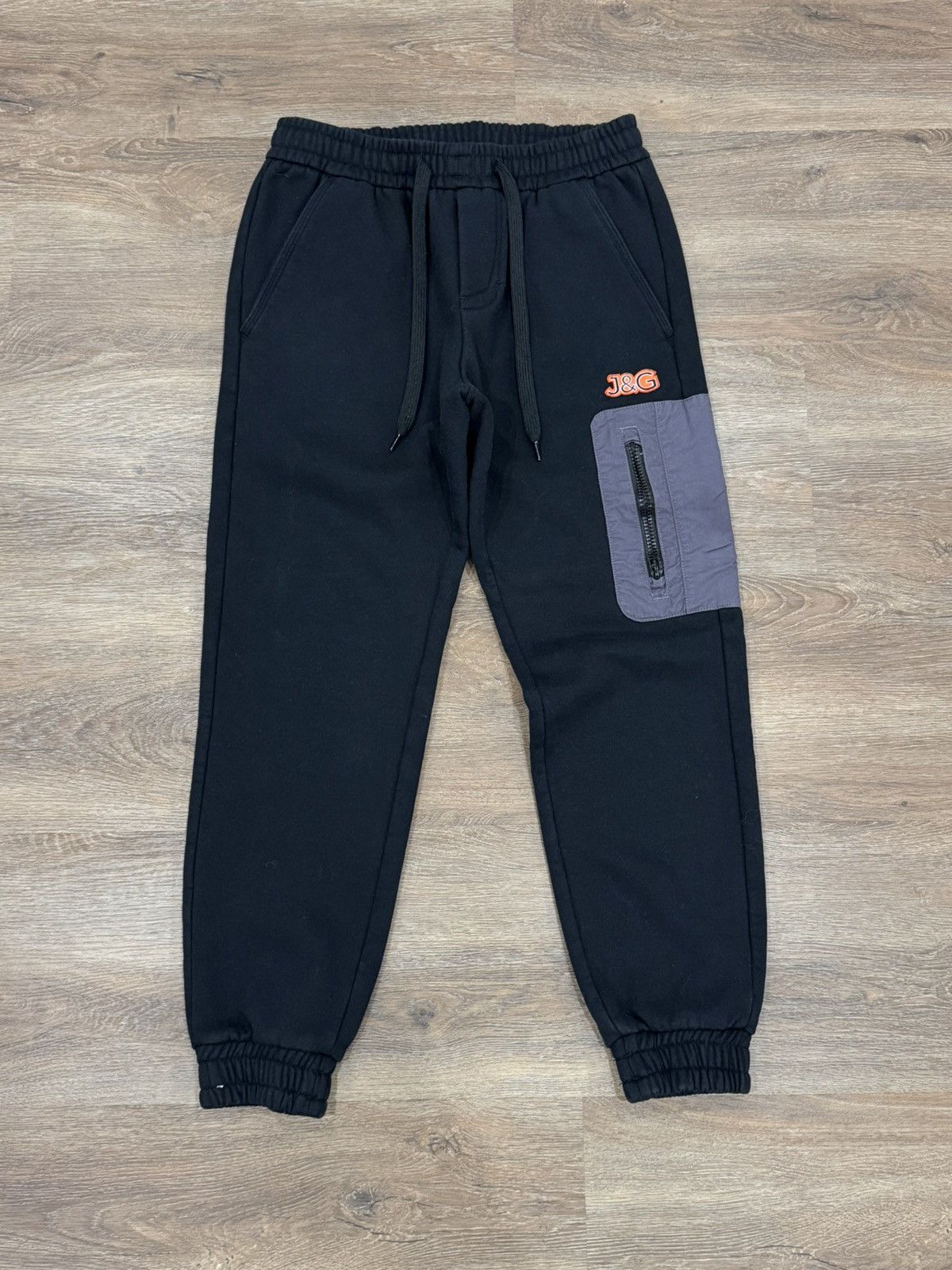 Vintage J&G by JAG - Black Essential Logo Joggers Size US 31 - 1 Thumbnail