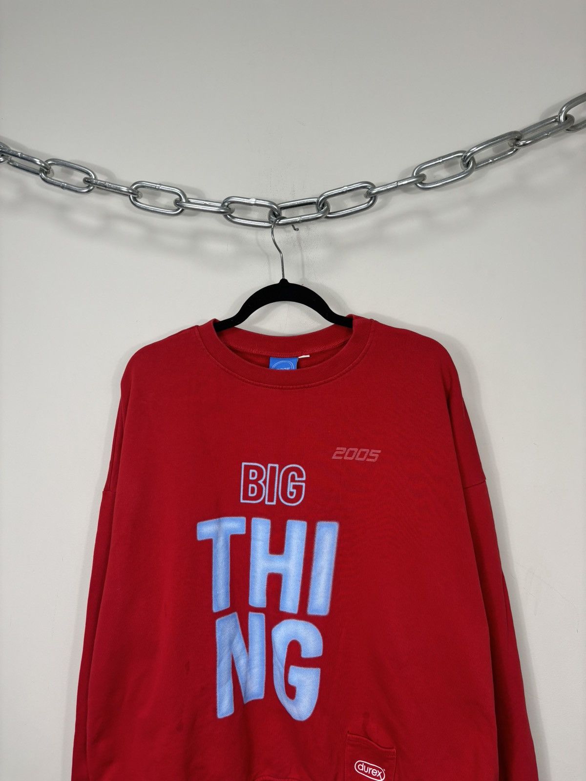 Vintage 2005 Durex Big Thing Logo Y2K Hype Sweatshirt Size US L / EU 52-54 / 3 - 2 Thumbnail