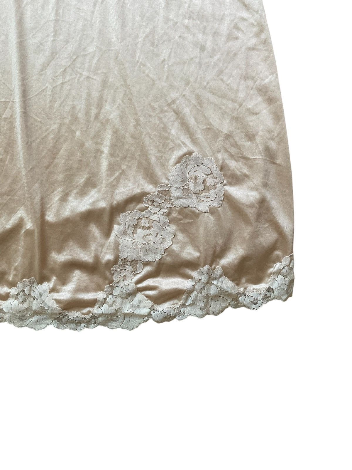 Vintage Soft pink lace midi slip Size L / US 10 / IT 46 - 5 Thumbnail
