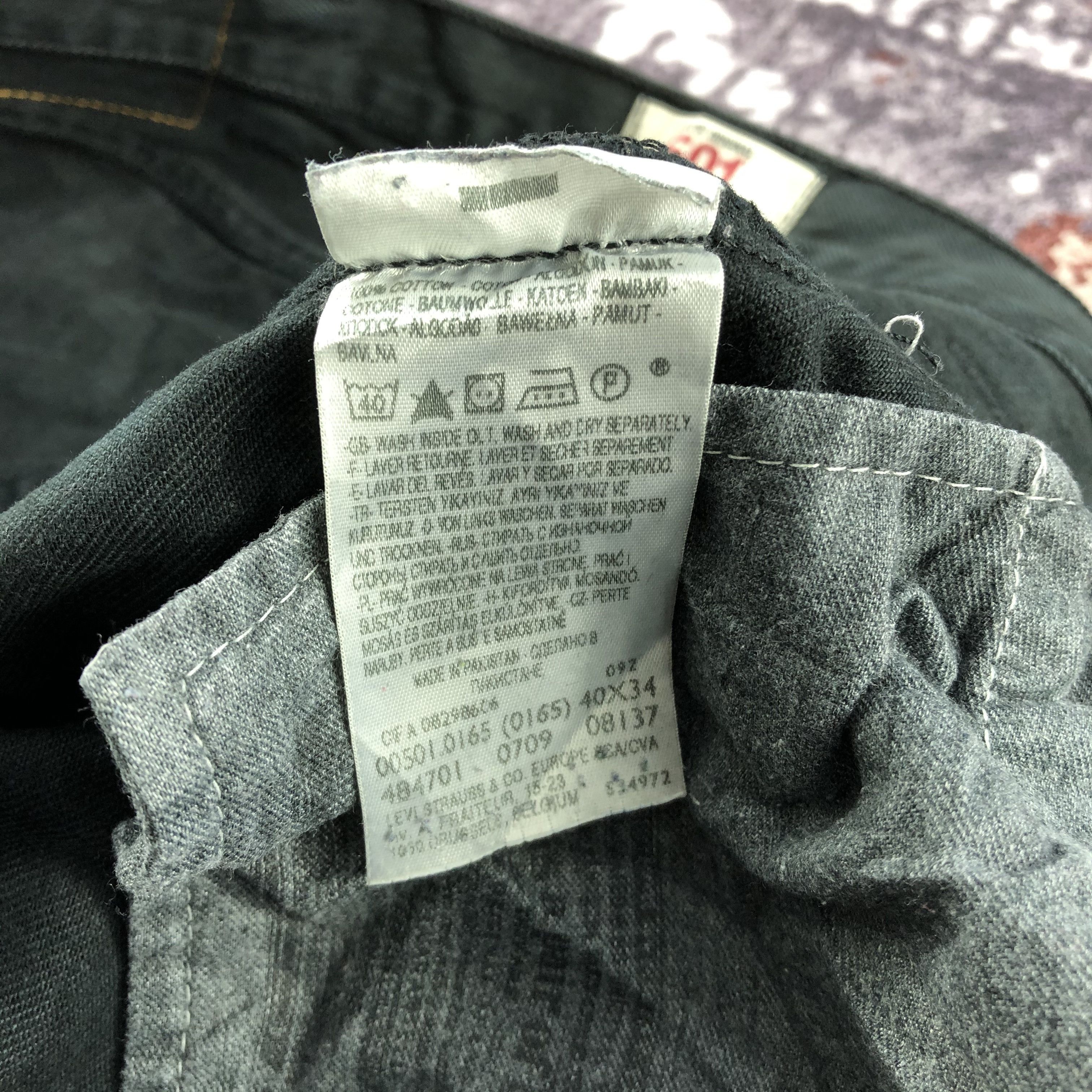 Levi's Vintage Levis 501 Faded Black Jeans-JM2096 Size US 40 / EU 56 - 11 Thumbnail