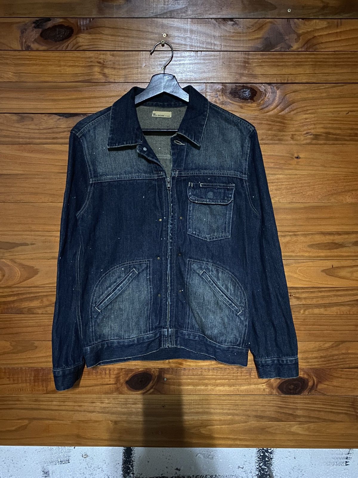 Japanese Brand Vintage Re-Work by Marble Denim Jacket | Unisex Japanese Size US S / EU 44-46 / 1 - 3 Thumbnail