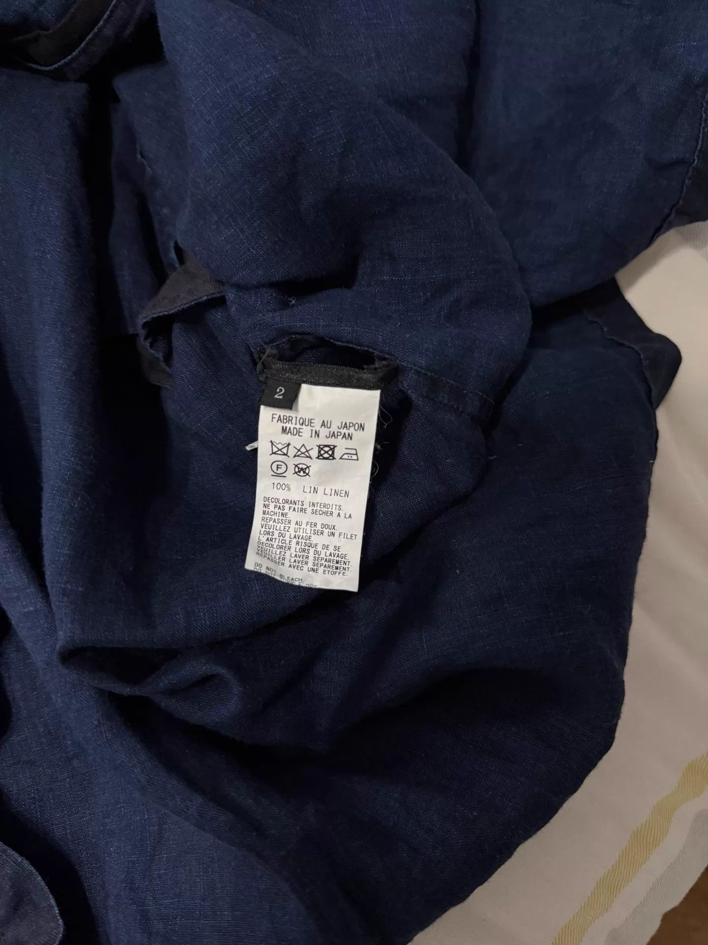 Yohji Yamamoto Y's Denim Knee-Length Shirt Dress/Jacket 9/10 Auth Size XS / US 0-2 / IT 36-38 - 3 Thumbnail