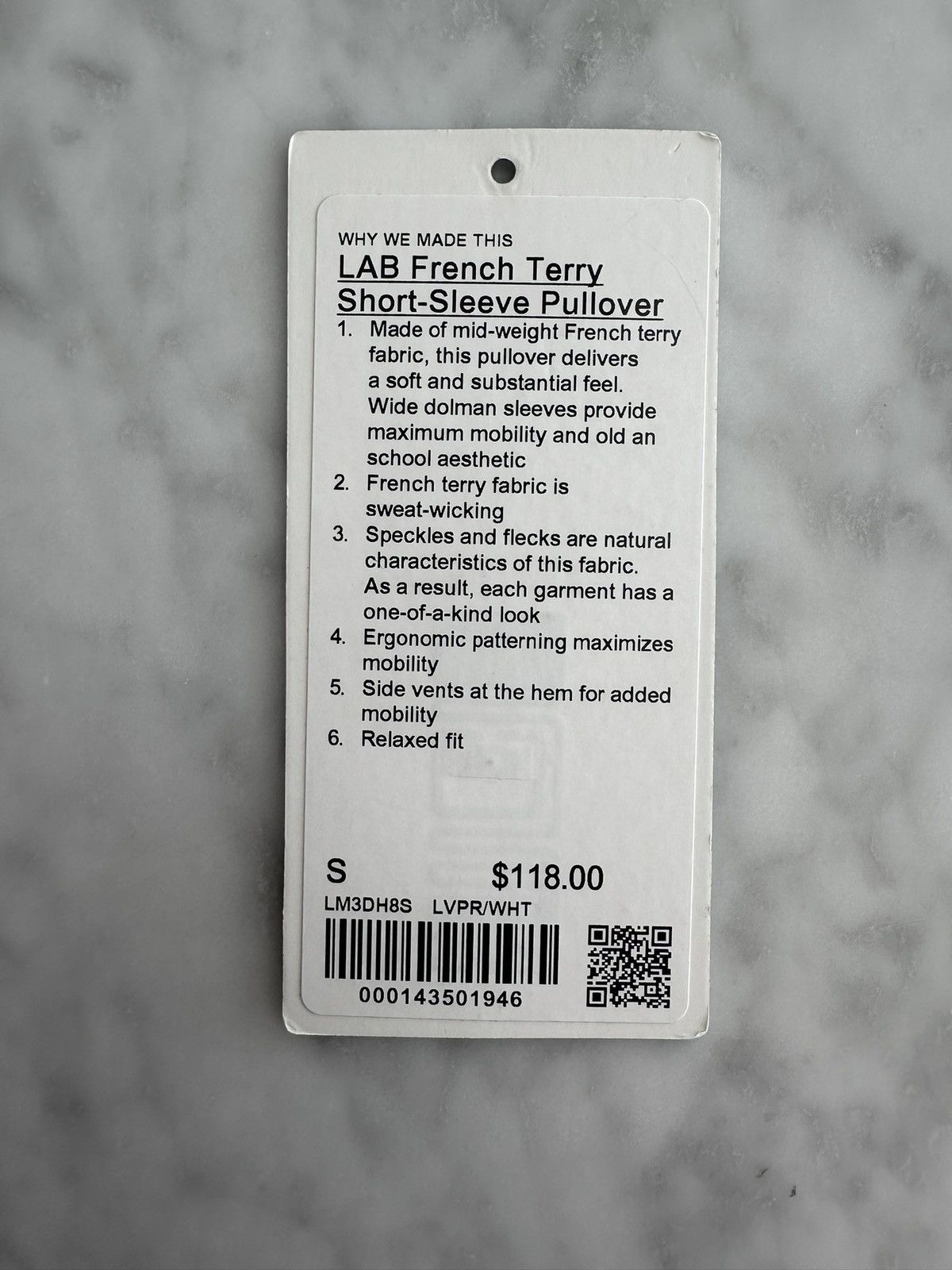 Lululemon Men’s Lululemon New Sz. Small French Terry Short Sleeve Size US S / EU 44-46 / 1 - 5 Thumbnail