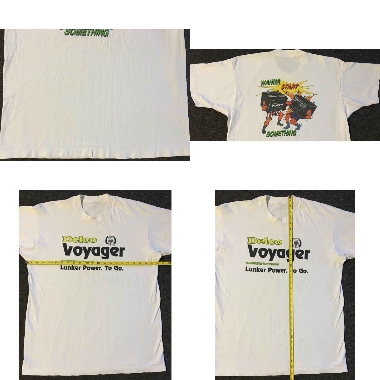 Vintage Vtg 90s Delco Voyager Battery Wanna Start Faded Promo Shirt XL Grunge Humor Size US XL / EU 56 / 4 - 9 Thumbnail