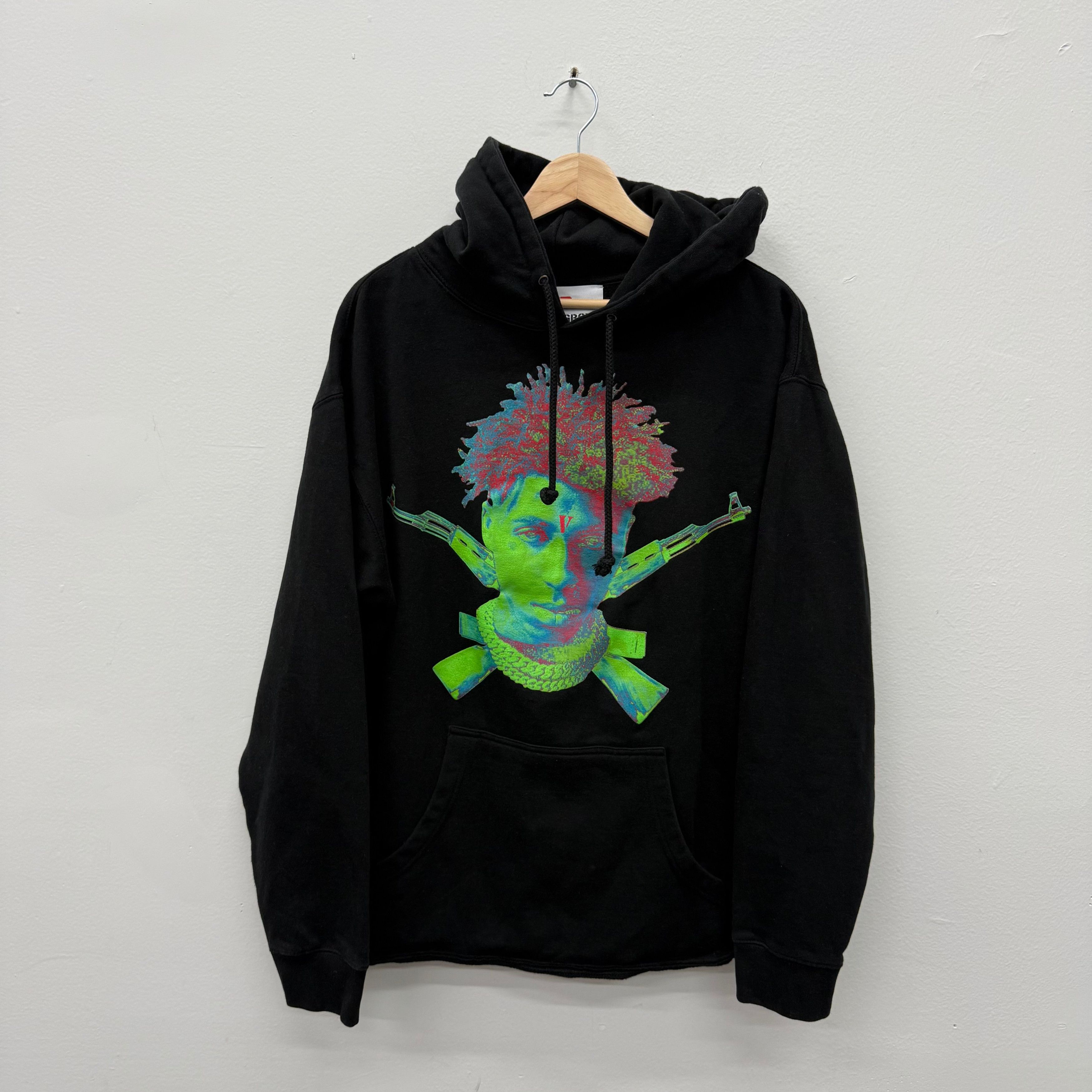 NBA Youngboy x VLONE SticksパーカーL NEW VLONE x YoungBoy NBA Sticks White Hoodie Sweatshirt Sz XL NEW