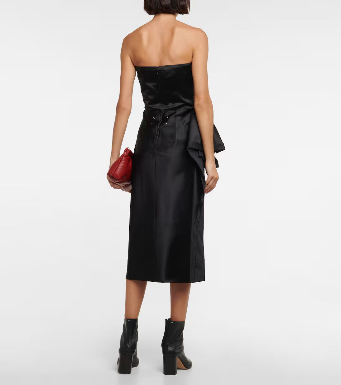 Maison Margiela o1y0625 Midi Dress in Black Size M / US 6-8 / IT 42-44 - 5 Thumbnail