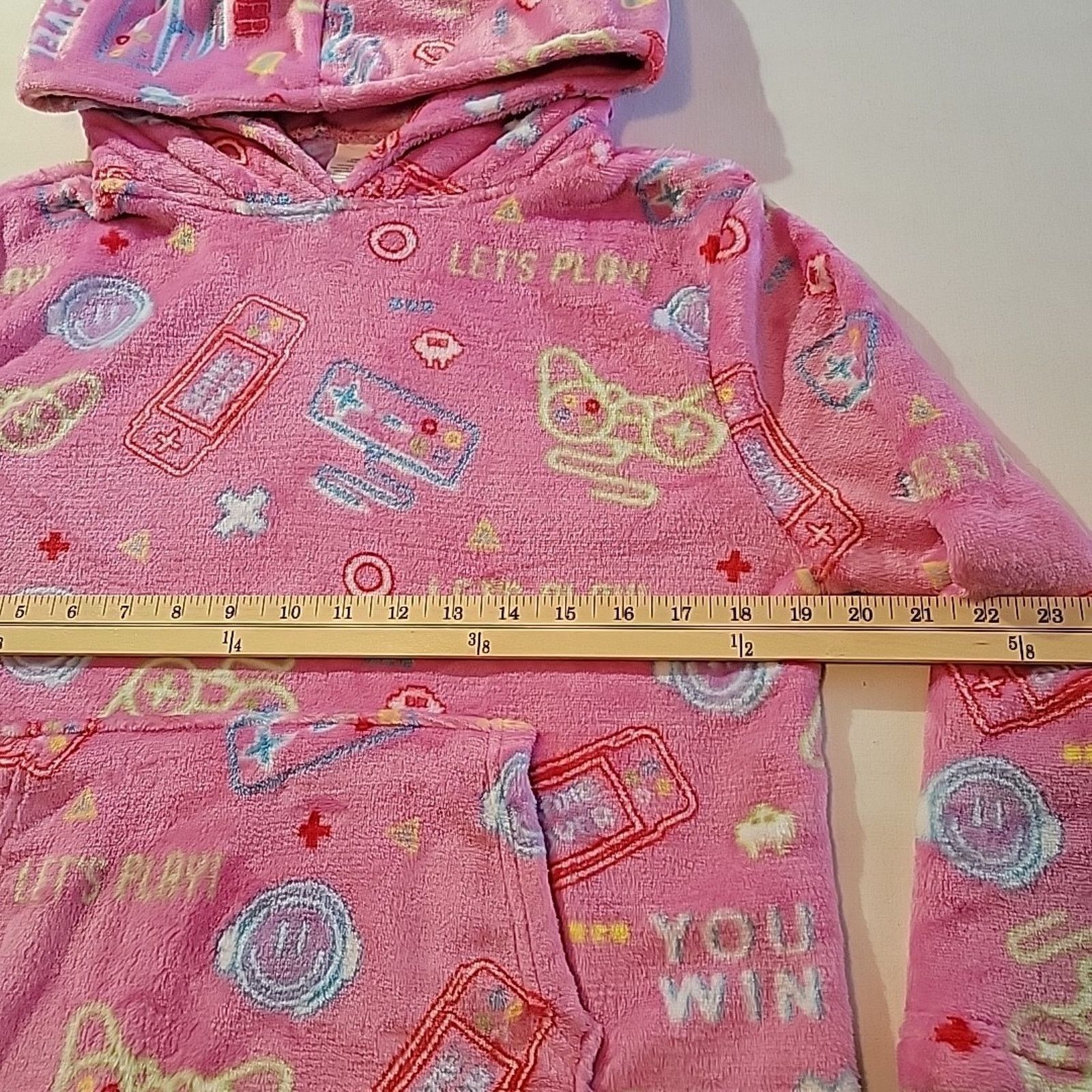 The Unbranded Brand Pink Blanket Hoodie Gaming Oversized Soft Fleece Glows Size ONE SIZE - 8 Thumbnail
