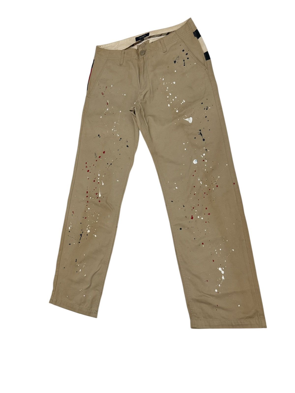 Tommy Hilfiger “Dress Smart, Waste Less” Tommy Utility Paint Splatter Style Size US 33 - 3 Thumbnail