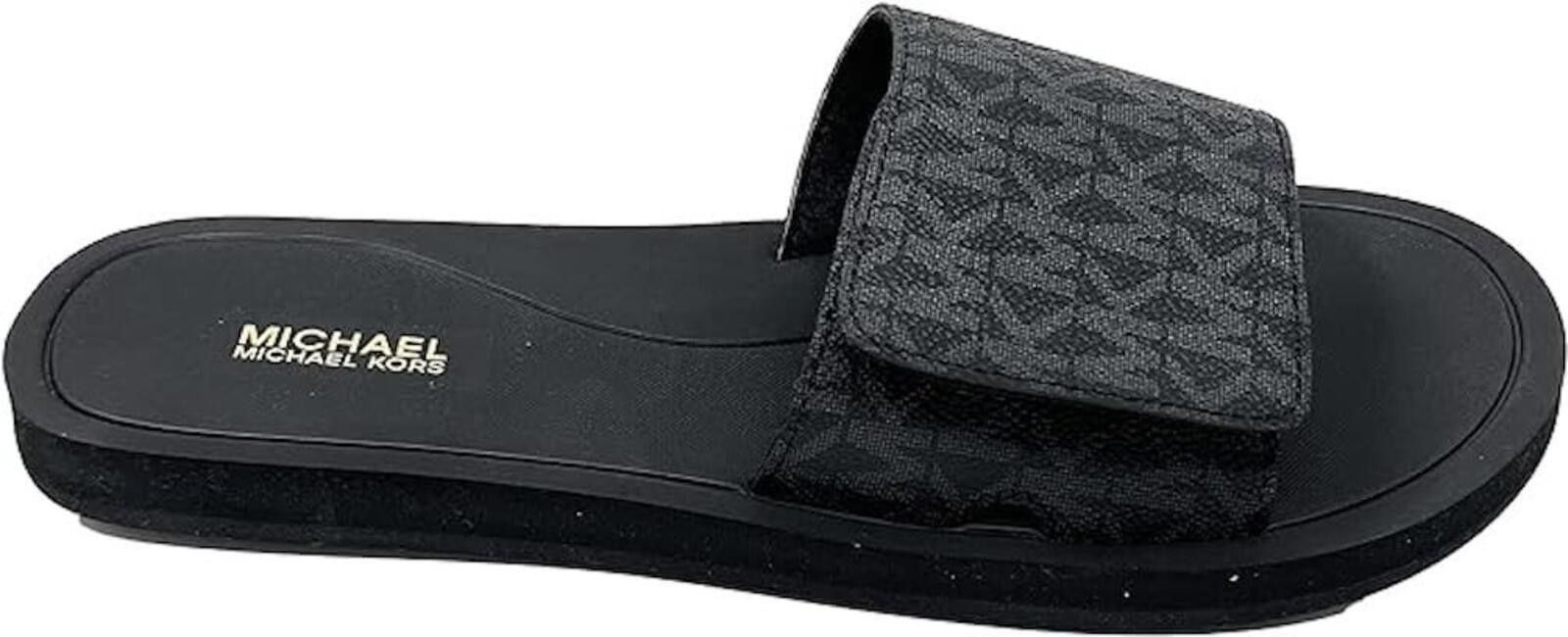 Michael Kors Michael Kors Print Eva Slide Sandals Black Size 11 NEW Size US 11 / IT 41 - 3 Thumbnail