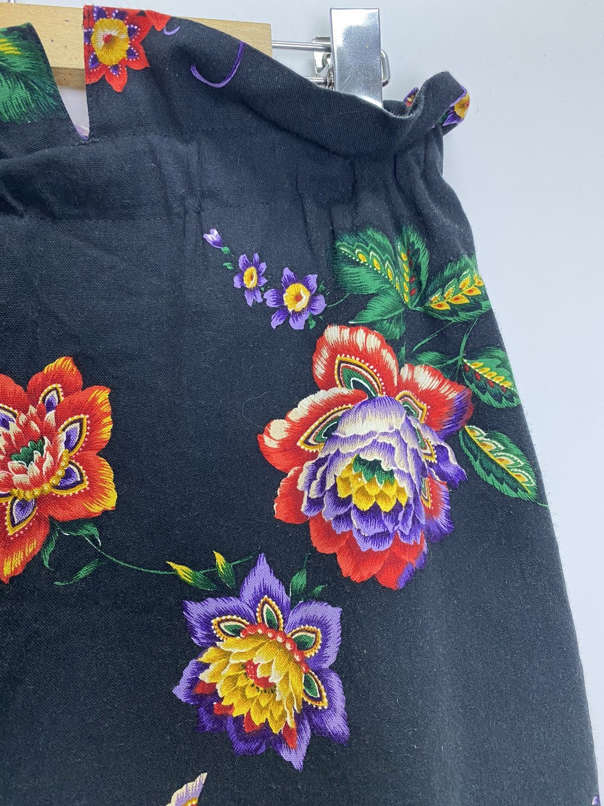 Limi Feu × Yohji Yamamoto Y’s bis LIMI mini skirt black floral Size 26" / US 2 / IT 38 - 8 Thumbnail