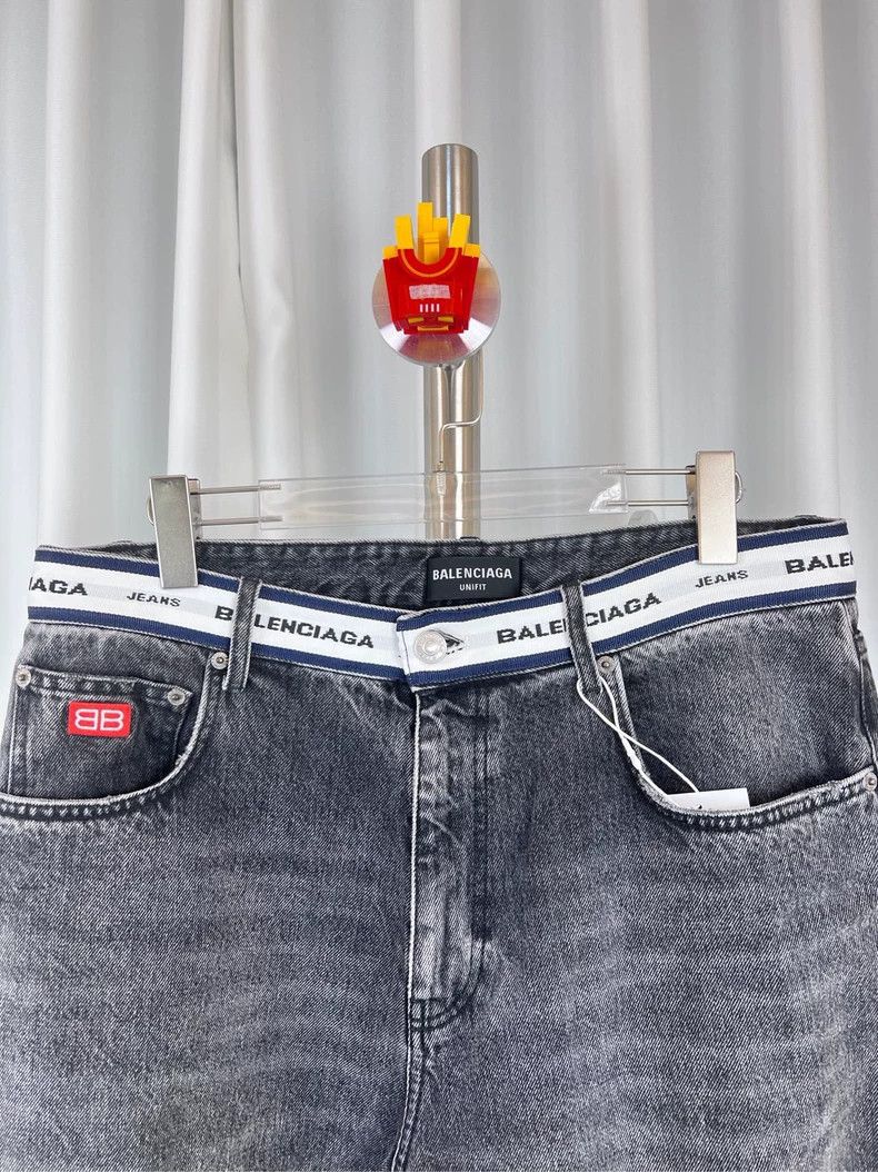 Balenciaga Balenciaga size M Logo Washed Belt Jeans Size US 26 / EU 42 - 3 Thumbnail
