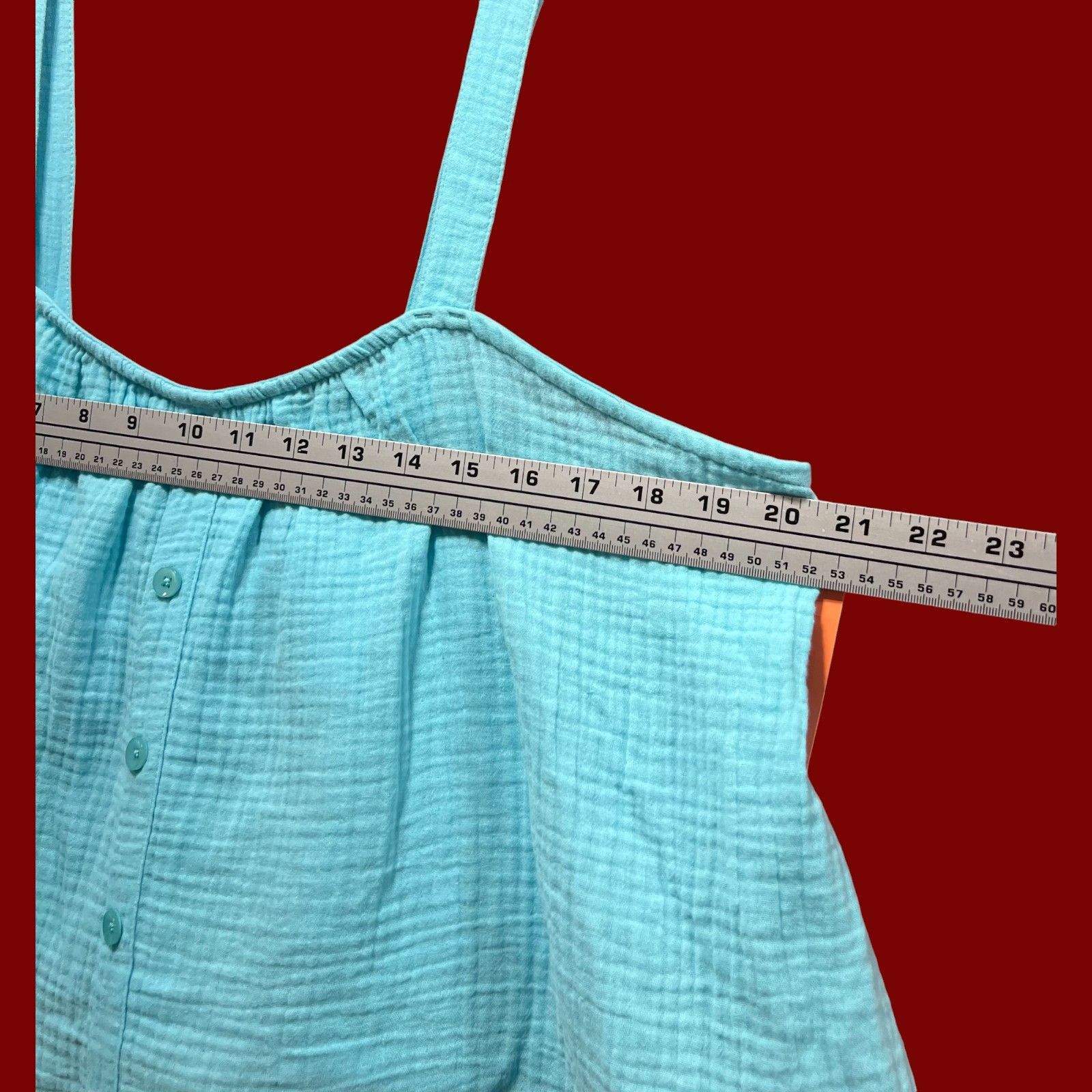 Other Colsie - Women's Tiny Tank Top - Light Blue - Large Size L / US 10 / IT 46 - 3 Thumbnail