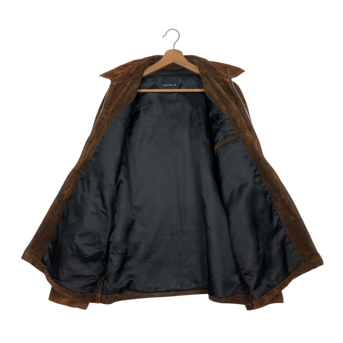Japanese Brand 📌Rich Brown Vintage Zipper Chore Jacket Uniqlo Issey Miyake Size US M / EU 48-50 / 2 - 14 Thumbnail