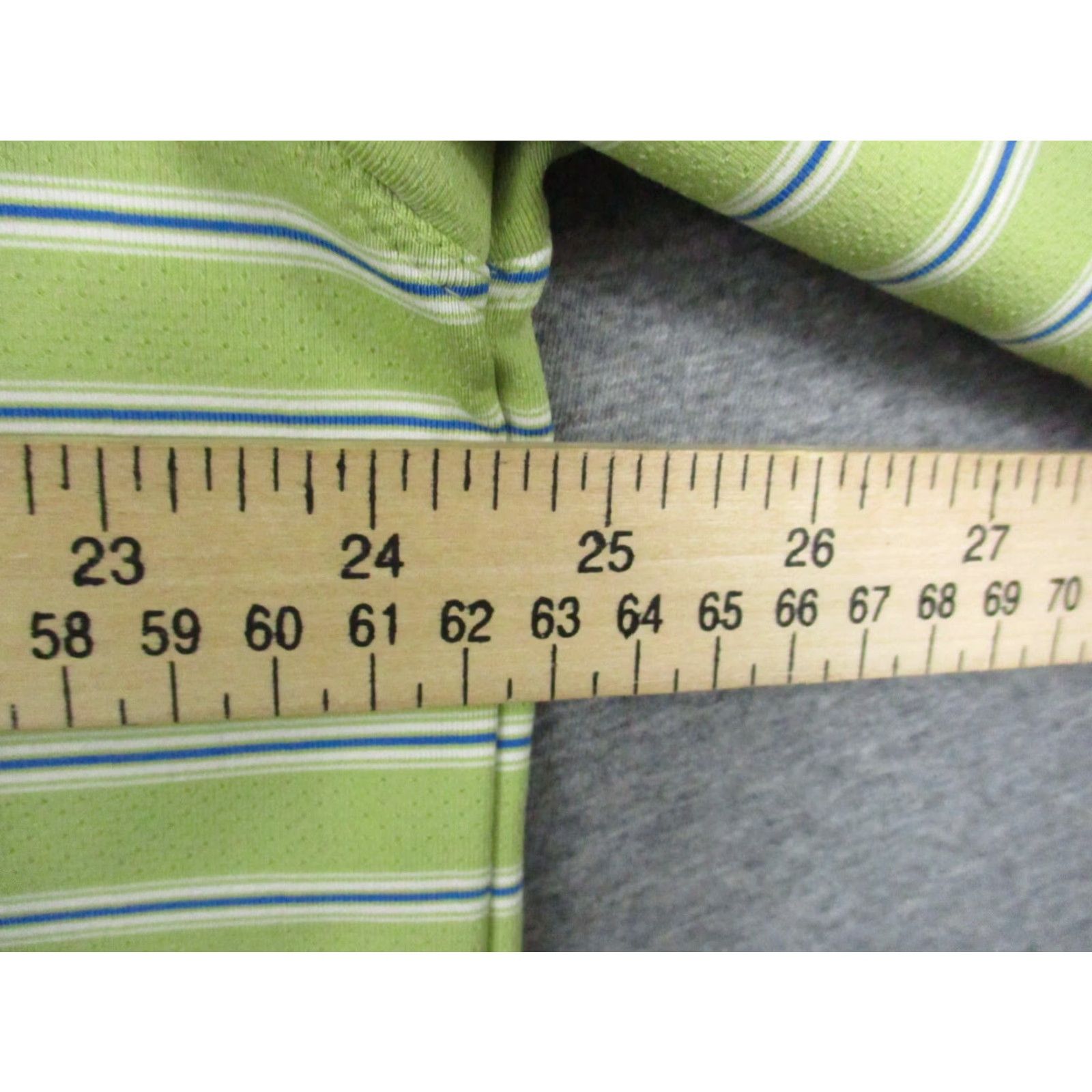 Nike Nike Golf Polo Mens Dry Fit XL Green Striped Logo Stretch Short Sleeve Shirt Size US XL / EU 56 / 4 - 7 Thumbnail