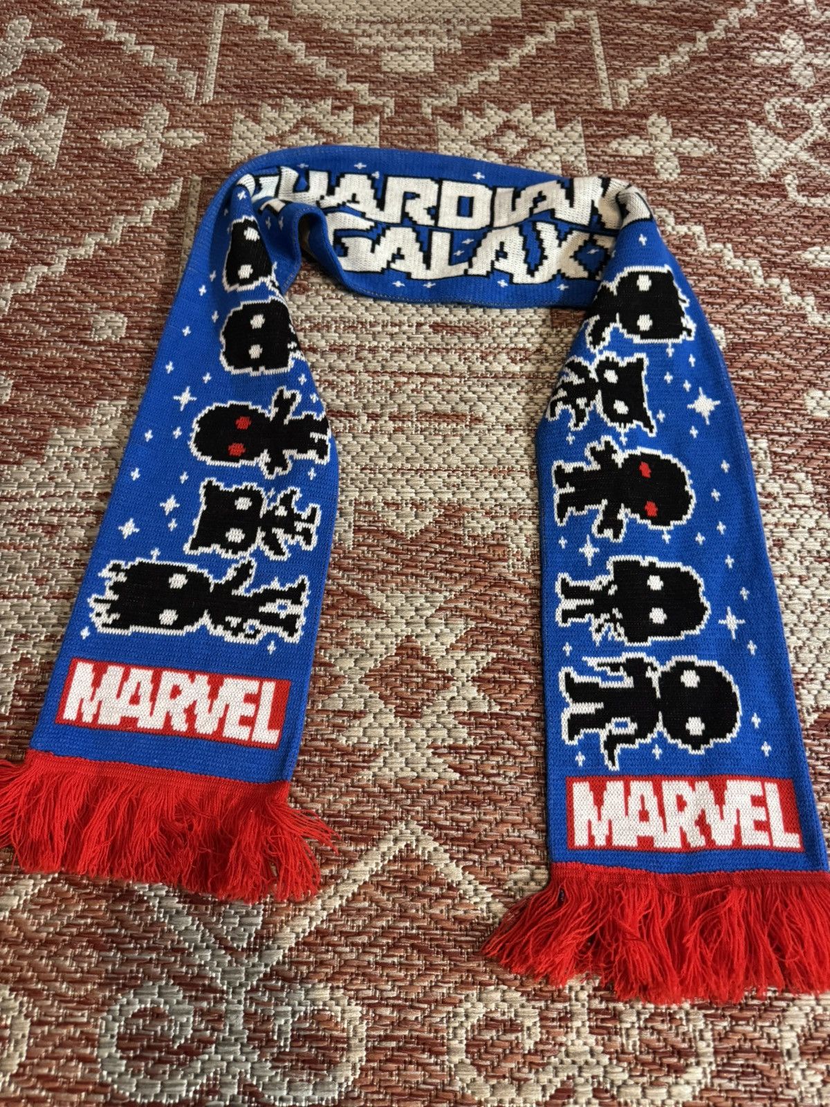 Marvel Comics Guardians of the Galaxy Scarf Sz OS Blue Red Size ONE SIZE - 1 Thumbnail