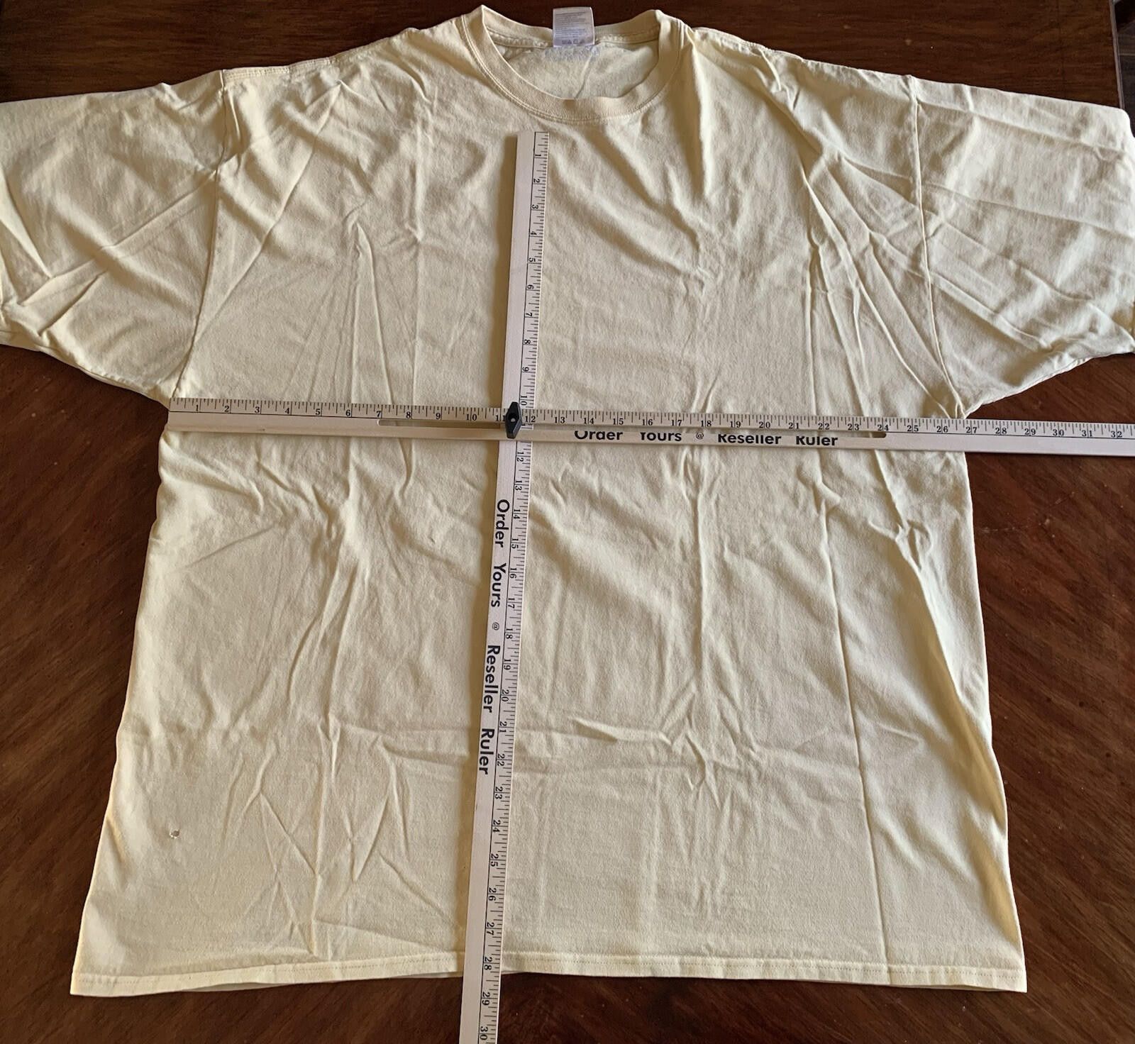 Unknown London Men’s Joes USA Athletic 3XLT Yellow Cotton T-Shirt Size US XXL / EU 58 / 5 - 4 Thumbnail