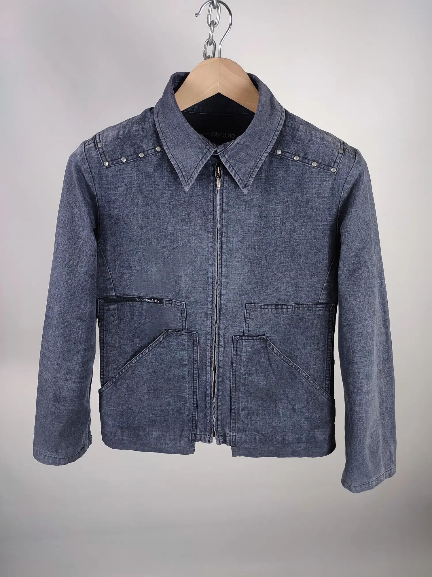Diesel Vintage Diesel Multi Pocket Denim Jacket Size US S / EU 44-46 / 1 - 9 Thumbnail