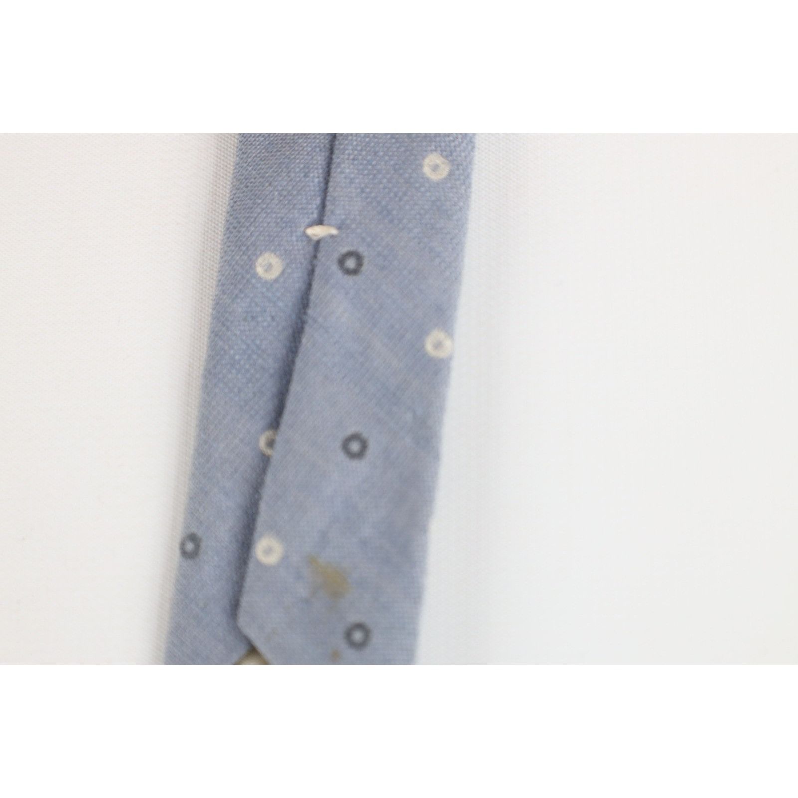 Vintage Vintage 80s 90s Calvin Klein Distressed Polka Dot Neck Tie Size ONE SIZE - 8 Thumbnail