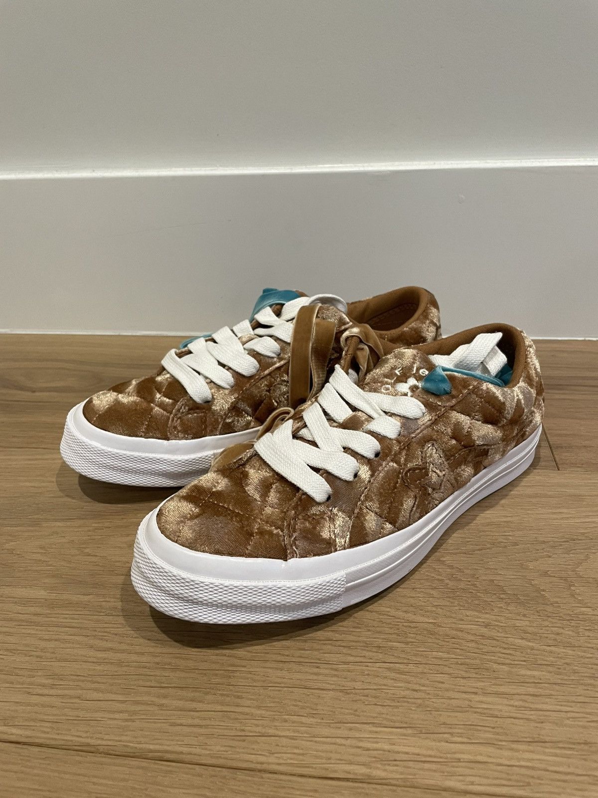 Converse × Golf Wang × Golf le Fleur Golf le Fleur x Converse One Star Velvet Curry Size US 6.5 / IT 36.5 - 2 Thumbnail
