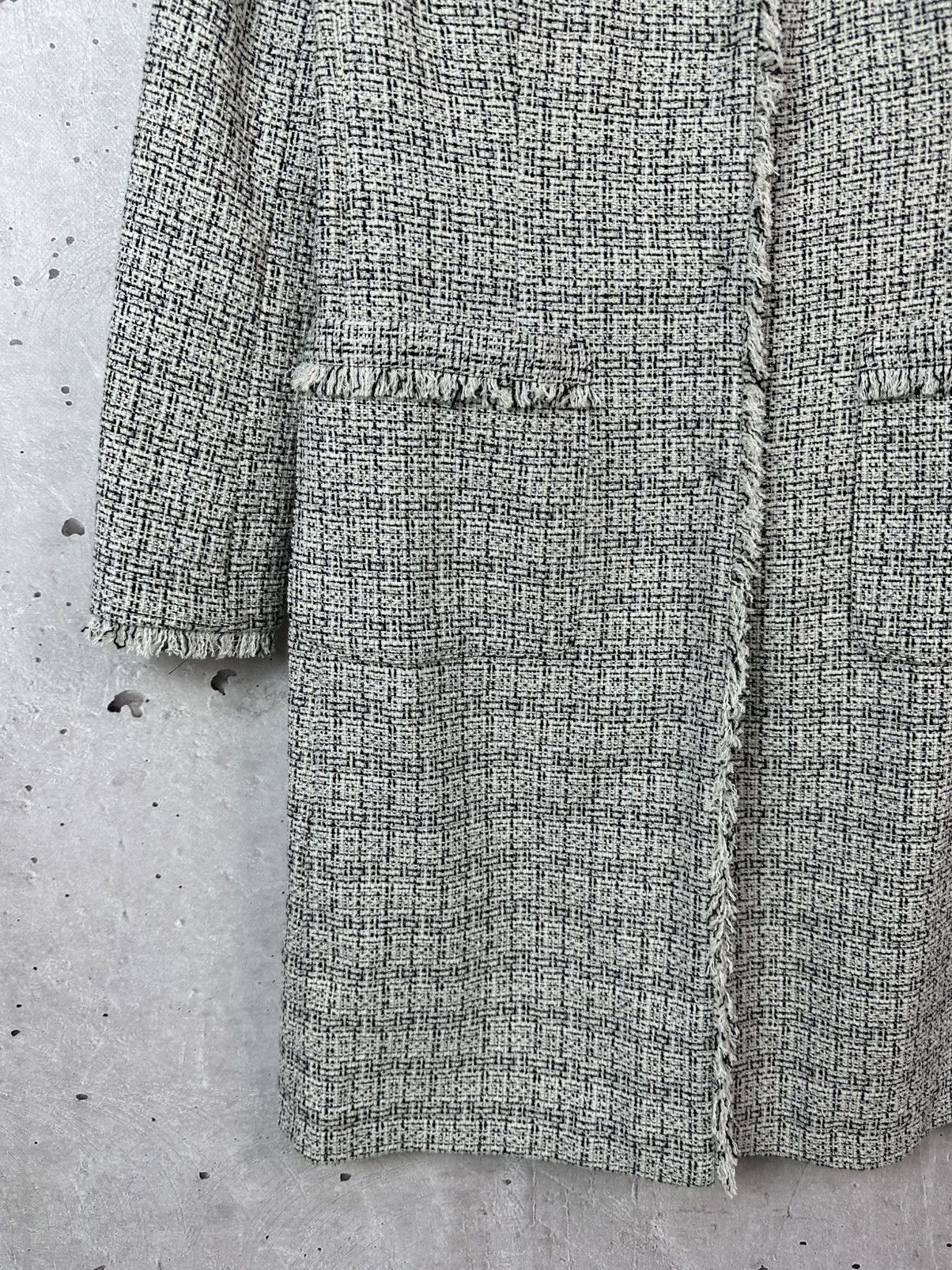 Weekend Max Mara Max Mara Weekend Tweed White-Black Cotton Women’s Coat Size M / US 6-8 / IT 42-44 - 5 Thumbnail